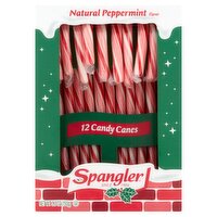 Spangler Natural Peppermint Flavor Candy Canes, 12 count, 5.3 oz