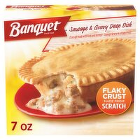 Banquet Sausage & Gravy Deep Dish, 7 oz