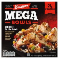 Banquet Mega Chicken Fajita Bowls, 14 oz, 14 Ounce