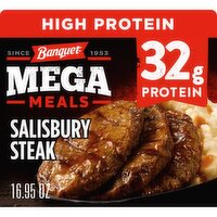 Banquet Mega Salisbury Steak Meals, 16.95 oz