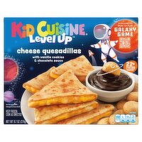 Kid Cuisine Level Up Cheese Quesadillas with Vanilla Cookies & Chocolate Dipping Sauce, 9.7 oz