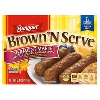 Banquet Brown 'N Serve Vermont Fully Cooked Sausage Links, 10 count, 6.4 oz, 6.4 Ounce