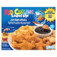 Kid Cuisine Level Up Shark Shaped Fish Sticks, 9.7 oz, 9.7 Ounce