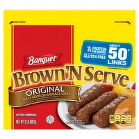 Banquet Brown 'N Serve Original Fully Cooked Sausage Links, 50 count, 32 oz, 32 Ounce