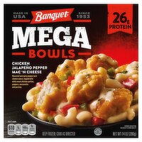 Banquet Mega Bowls Chicken Jalapeño Pepper Mac 'n Cheese, 14 oz, 14 Ounce