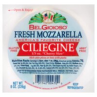 BelGioioso Fresh Mozzarella Ciliegine Cheese, 8 oz