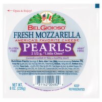 BelGioioso Pearls Fresh Mozzarella Cheese, 8 oz, 8 Ounce