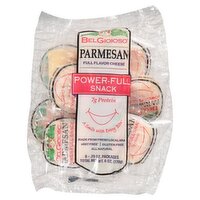 BelGioioso BelGioioso Power-Full Snack Parmesan Full Flavor Cheese, .75 oz, 8 count, 6 Ounce 