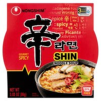 Nongshim Shin Gourmet Spicy Noodle Soup, 3.03 oz