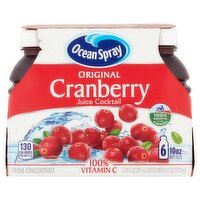 Ocean Spray Original Cranberry Juice Cocktail, 10 oz, 6 count, 60 Fluid ounce