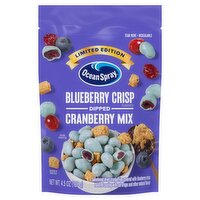 Ocean Spray Blueberry Crisp Flavored Dipped Cranberry Mix Limited Edition, 4.5 oz, 4.5 Ounce