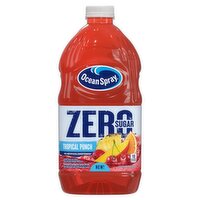 Ocean Spray Zero Sugar Tropical Punch Flavored Cranberry Juice Drink, 64 fl oz