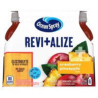 Ocean Spray Revitalize Cranberry Pineapple Flavored Juice Drink, 10 fl oz, 6 count, 60 Fluid ounce