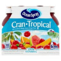 Ocean Spray Cran-Tropical Flavored Juice Drink, 10 fl oz, 6 count, 60 Fluid ounce