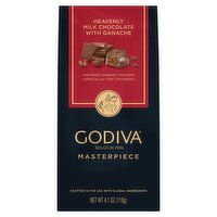 Godiva Masterpiece Heavenly Milk Chocolate with Ganache, 4.1 oz, 4.1 Ounce