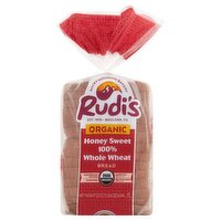 Rudi's Organic Honey Sweet 100% Whole Wheat Bread, 22 oz