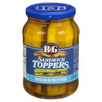 B&G Sandwich Toppers Bread & Butter Pickles, 16 fl oz, 16 Fluid ounce