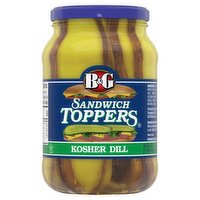 B&G B&G Sandwich Toppers Kosher Dill, 16 fl oz, 16 Ounce 