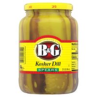 B&G Kosher Dill Spears with Whole Spices, 32 fl oz, 32 Fluid ounce