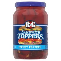 B&G Sandwich Toppers Sweet Peppers, 16 fl oz, 16 Fluid ounce