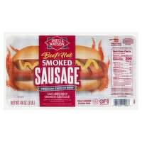 Dietz & Watson Beef Hot Uncured Beef Smoked Sausage, 48 oz