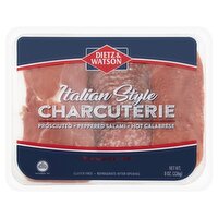 Dietz & Watson Prosciutto, Peppered Salami & Hot Calabrese Italian Style Charcuterie, 8 oz