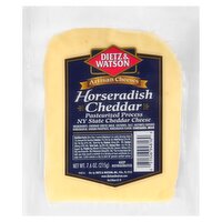 Dietz & Watson Artisan Cheeses Horseradish Cheddar Cheese, 7.6 oz