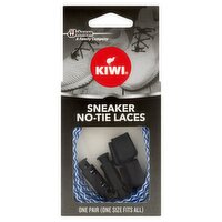 Kiwi Blue & White Sneaker No-Tie Laces, one pair