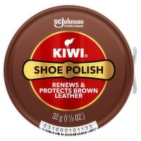 Kiwi Brown Shoe Polish, 1 1/8 oz