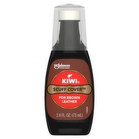 KIWI Scuff Cover Brown Leather Polish, 2.4 fl oz