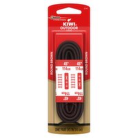 Kiwi Outdoor Round Brown Laces, one pair