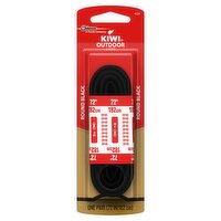 Kiwi Outdoor 72 In Round Black Laces, 1 pair, 1 Each