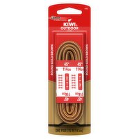 Kiwi Outdoor Round Gold/Brown Laces, one pair