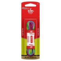 Kiwi Flat Tie Dye Style Laces, one pair