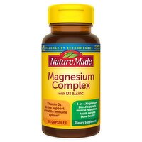 Nature Made Magnesium Complex with D3 & Zinc Dietary Supplement, 60 count