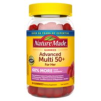 Nature Made Gummies Advanced Multi 50+ for Her Dietary Supplement, 84 count
