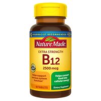 Nature Made Extra Strength Vitamin B12 2500 mcg Tablets, 60 Count