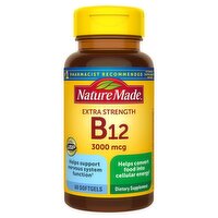 Nature Made Extra Strength Vitamin B12 3000 mcg Softgels, 60 Count