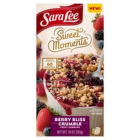 Sara Lee Sweet Moments Berry Bliss Crumble Fruit Cobbler, 2 count, 10 oz