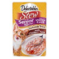 Delectables Stew Lickable Treat for Cats with Chicken & Tuna, Senior 10yrs+, 1.4 oz