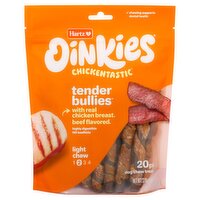 Hartz Oinkies Chickentastic Tender Bullies Light Dog Chew Treats, 9.5 oz