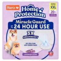 Hartz Home Protection Miracle Guard Lavender Scent Dog Pads, XXL, 20 count
