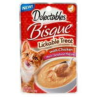 Delectables Bisque Lickable Treat for Cats with Chicken, 1.4 oz, 1.4 Ounce