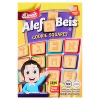 Bloom's Kosher Products Alef Beis Cookie Squares, 12 oz