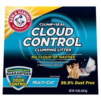 Arm & Hammer Clump & Seal Cloud Control Multi-Cat Clumping Litter, 19 lbs, 19 Pound