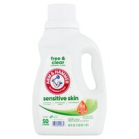 Arm & Hammer Free & Clear Sensitive Skin Detergent, 50 loads, 50 fl oz