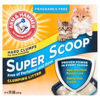 Arm & Hammer Super Scoop Clumping Litter, 20 lbs, 9.07 Kilogram