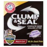 Arm & Hammer Clump & Seal Multi-Cat Complete Odor Sealing Litter, 28 lbs