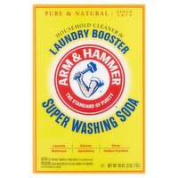 Arm & Hammer Household Cleaner & Laundry Booster Super Washing Soda, 55 oz, 55 Ounce