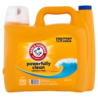 Arm & Hammer Powerfully Clean Vibrantly Fresh Clean Burst Detergent, 170 loads, 170 fl oz